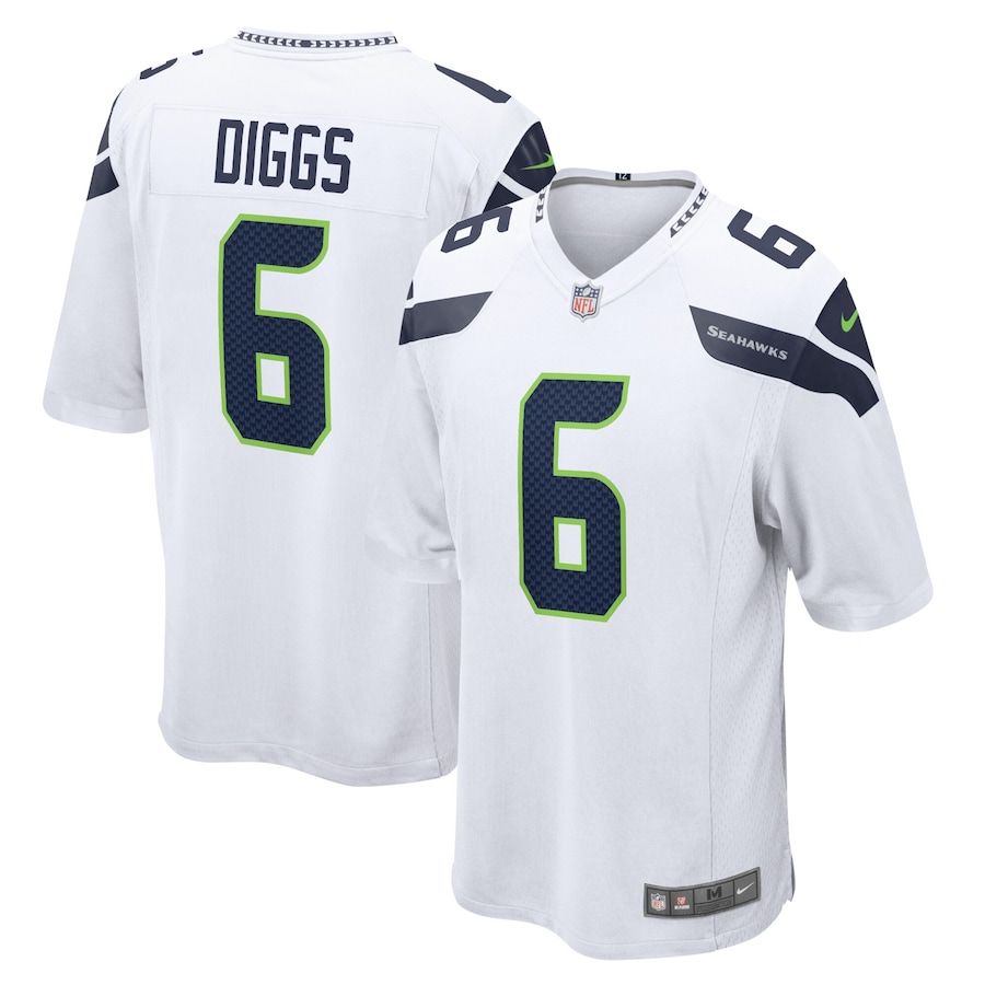 Men's - Seattle Seahawks Nike Road Game White - Quandre Diggs Jersey Men's - Seattle Seahawks Nike Road Game White - Quandre Diggs Jersey