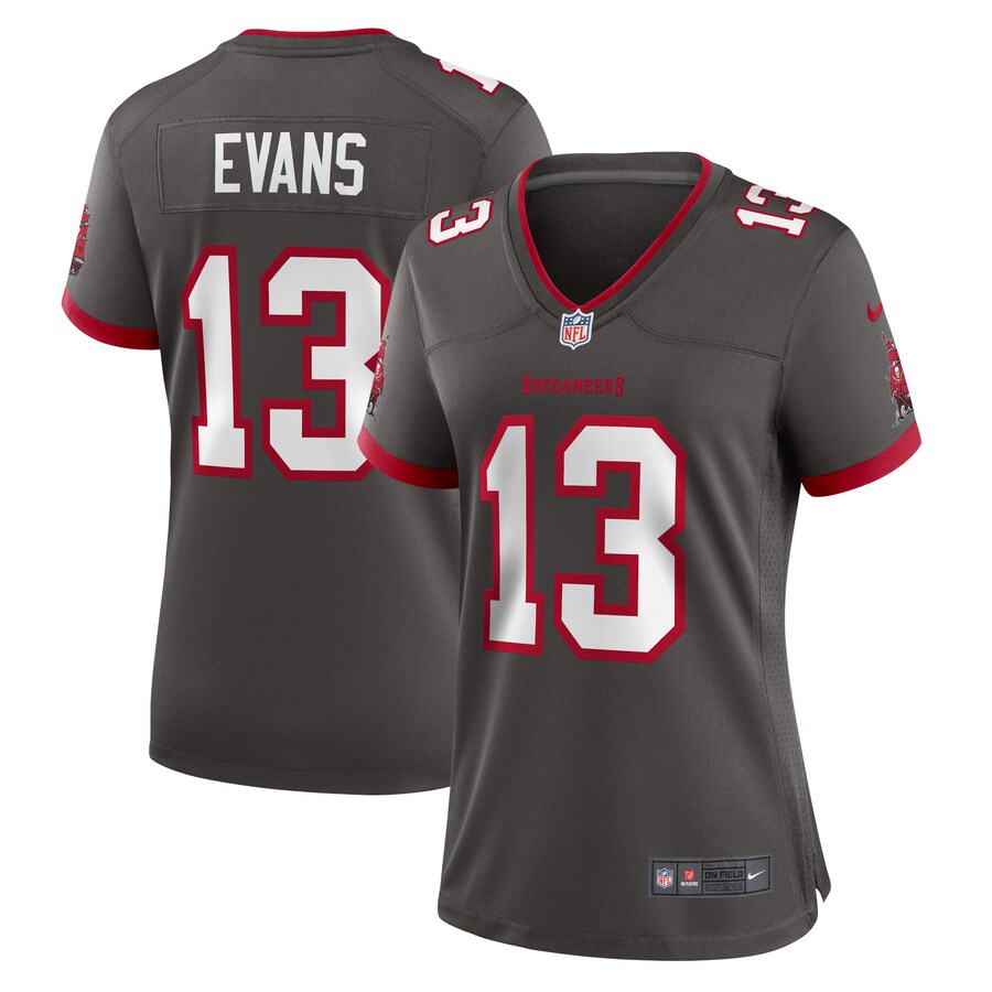 Women's - Tampa Bay Buccaneers Nike Alternate Game Pewter - Mike Evans Jersey