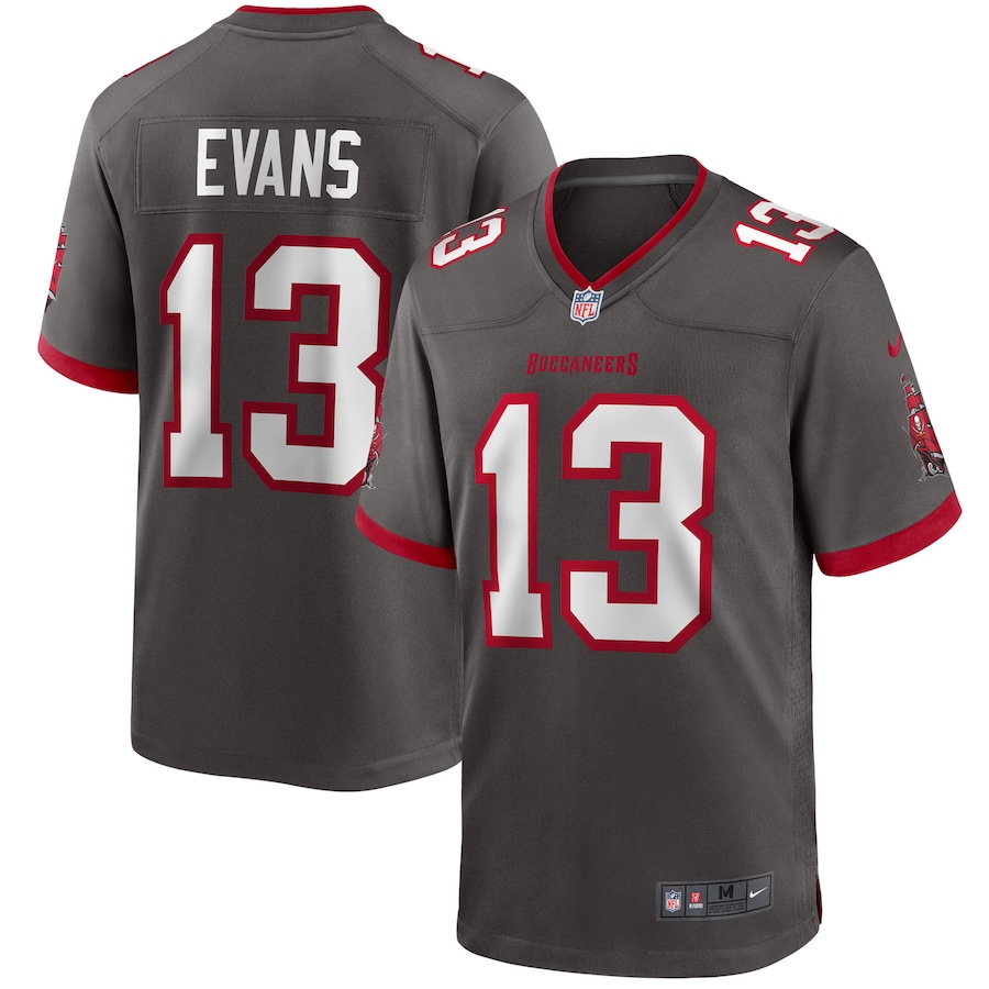 Youth - Tampa Bay Buccaneers Nike Game Alternate Deep Pewter - Mike Evans Jersey