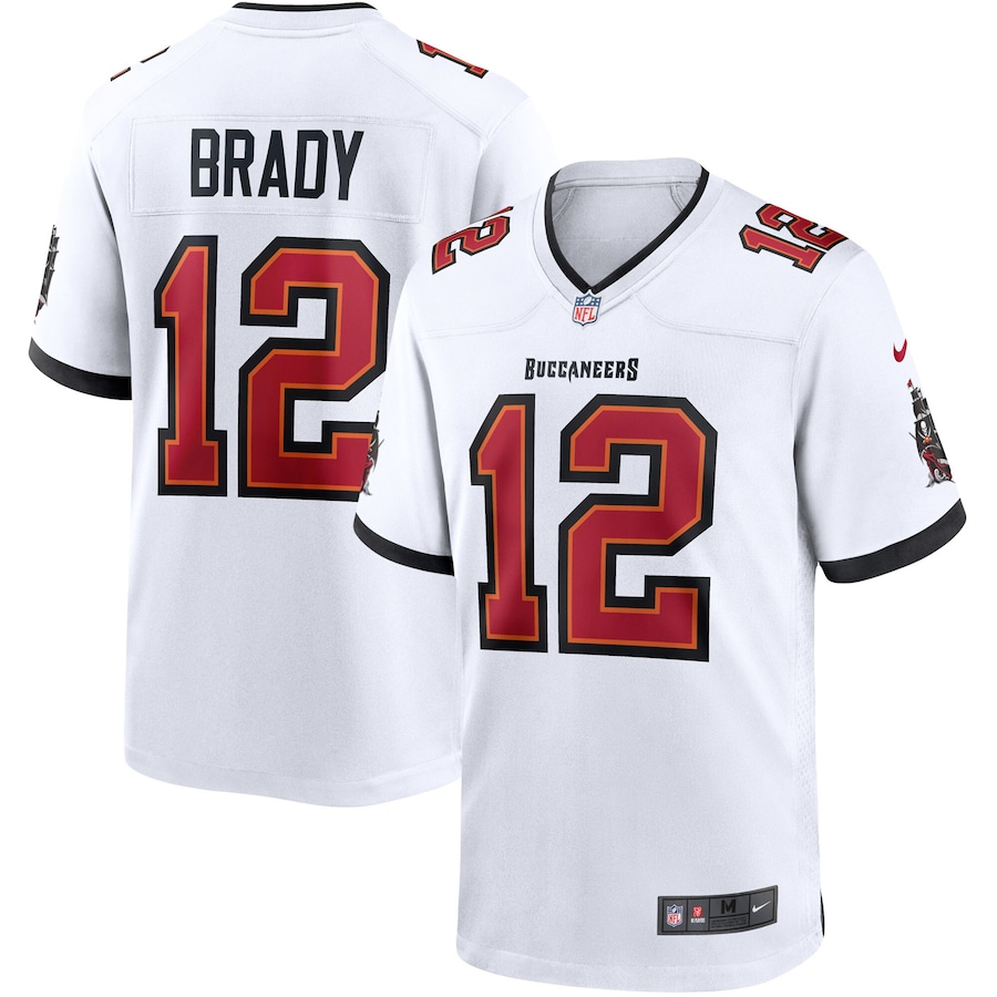 Men's - Tampa Bay Buccaneers Nike Game Road White - Custom Jersey Men's - Tampa Bay Buccaneers Nike Game Road White - Custom Jersey
