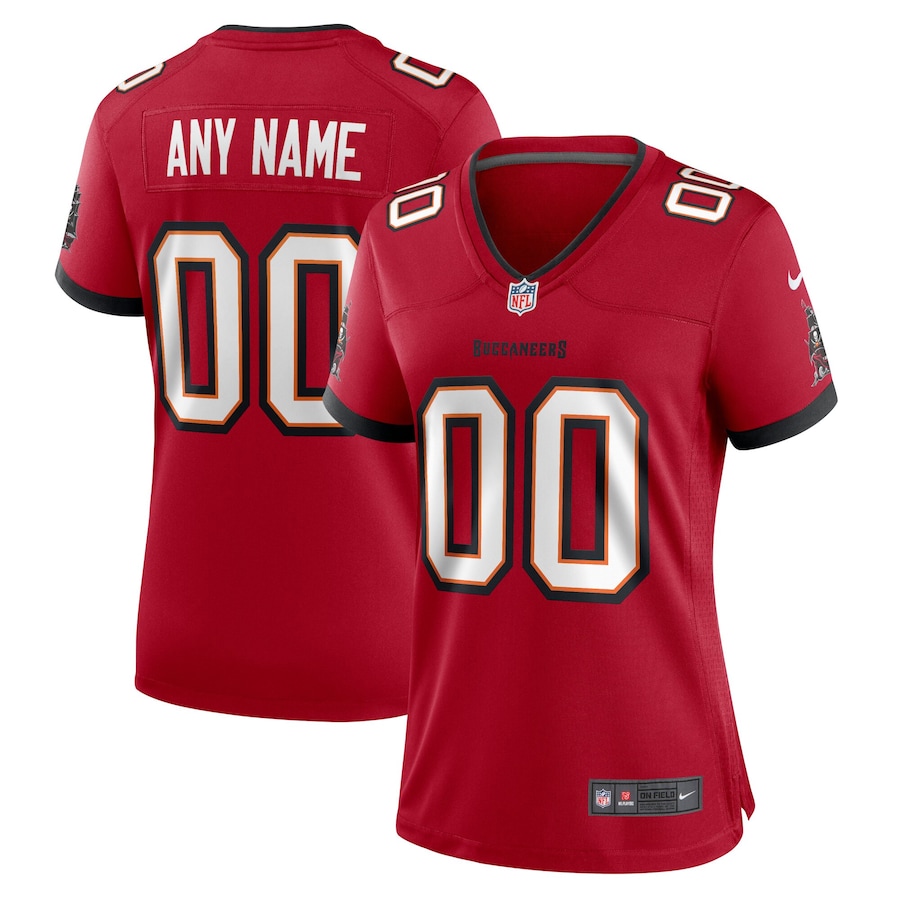 Women's - Tampa Bay Buccaneers Nike Game Team Colour Custom Jersey