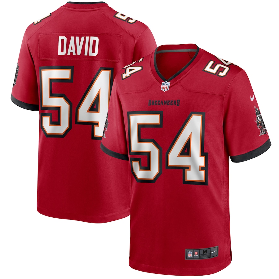 Men's - Tampa Bay Buccaneers Nike Game Team Colour Gym Red - Lavonte David Jersey Men's - Tampa Bay Buccaneers Nike Game Team Colour Gym Red - Lavonte David Jersey