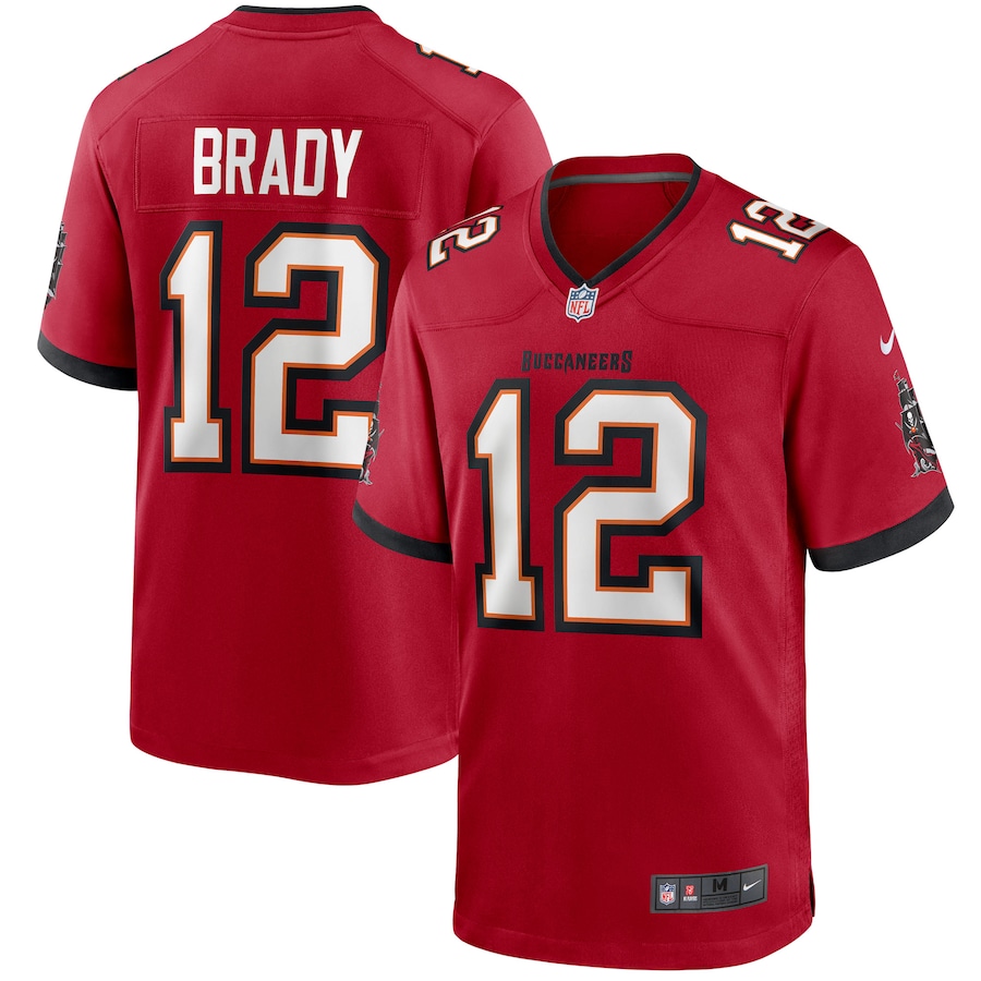 Men's - Tampa Bay Buccaneers Nike Game Team Colour Gym Red - Tom Brady Jersey