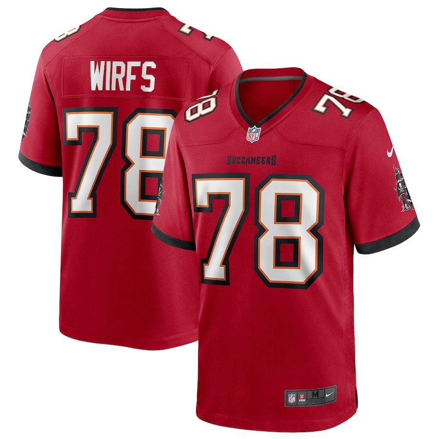 Men's - Tampa Bay Buccaneers Nike Game Team Colour Gym Red - Tristan Wirfs Jersey Men's - Tampa Bay Buccaneers Nike Game Team Colour Gym Red - Tristan Wirfs Jersey