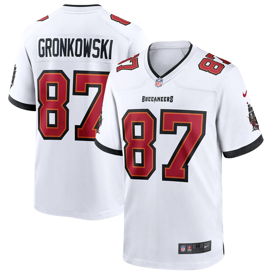 Women's - Tampa Bay Buccaneers Nike Road Game White - Rob Gronkowski Jersey