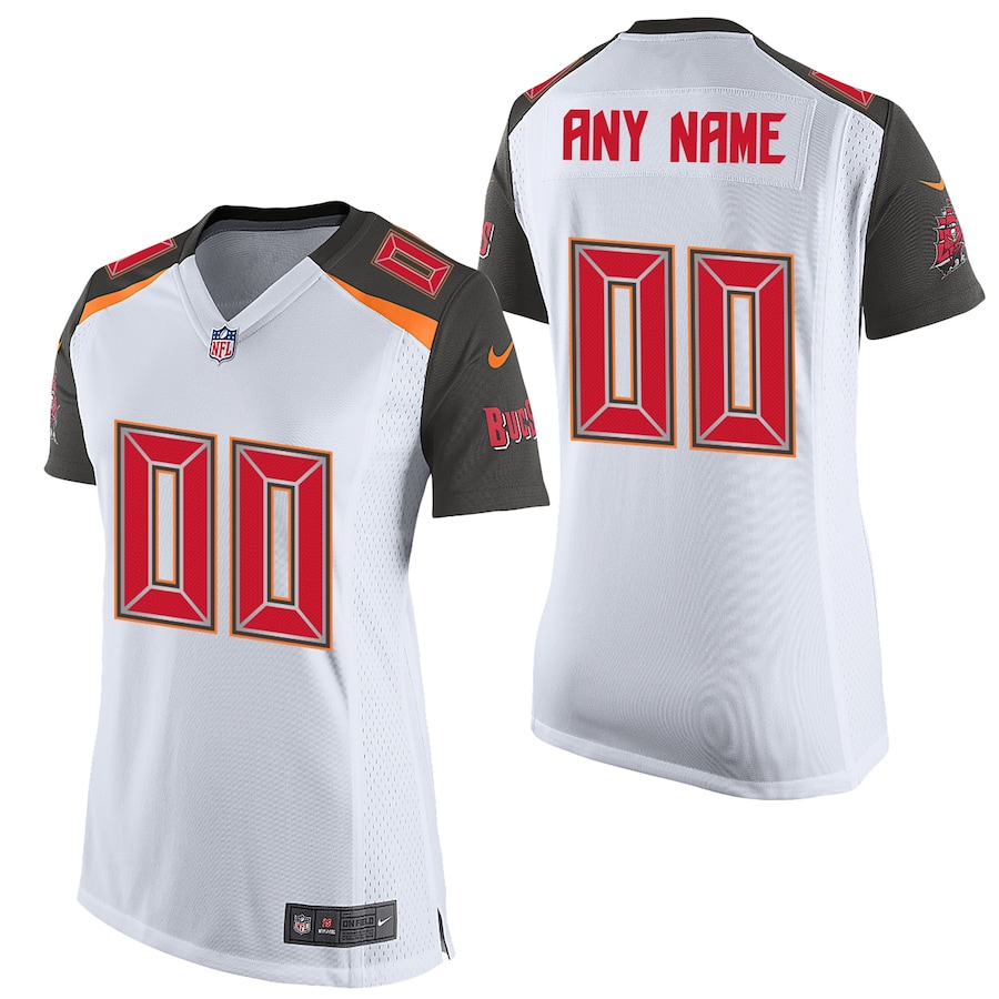 Women's - Tampa Bay Buccaneers Road Game Custom Jersey