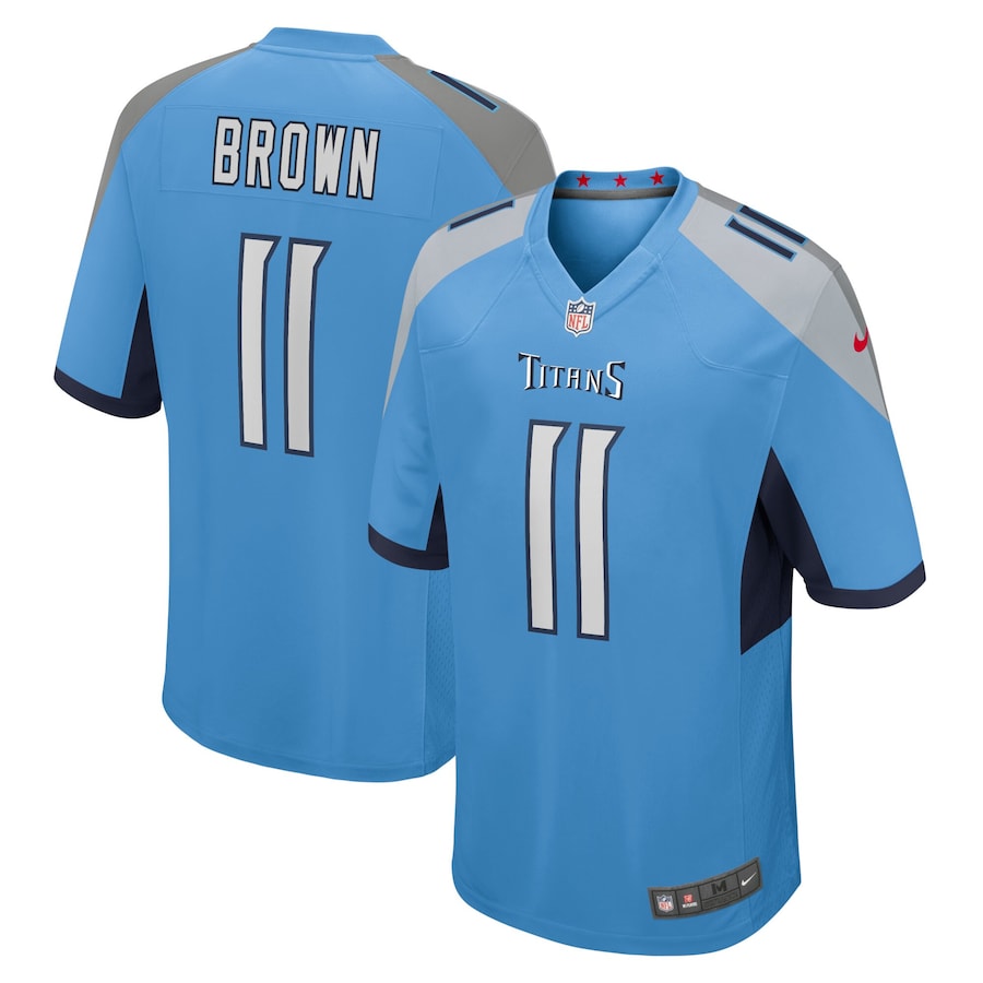 Youth - Tennessee Titans Nike Game Alternate Light Blue - A.J. Brown Jersey