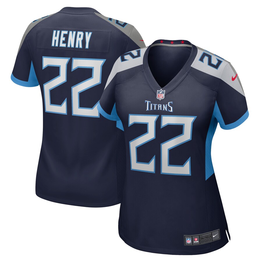 Women's - Tennessee Titans Nike Home Team Colour Navy - Derrick Henry Jersey