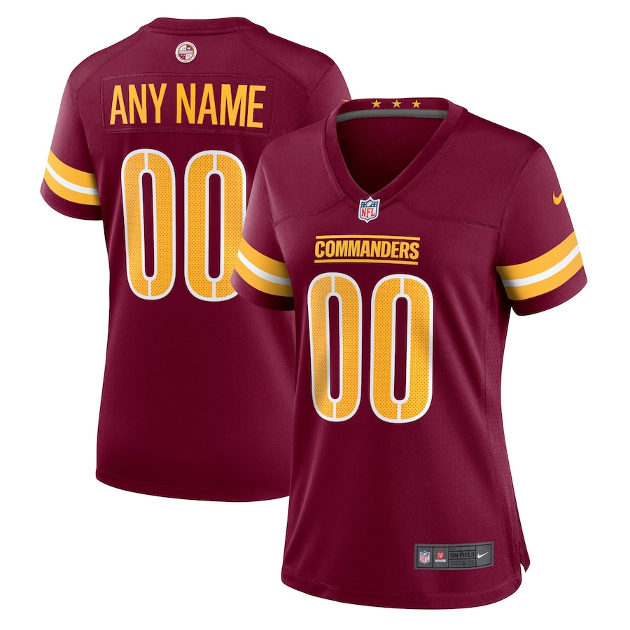 Women's - Washington Commanders Nike Game Team Colour Custom Jersey