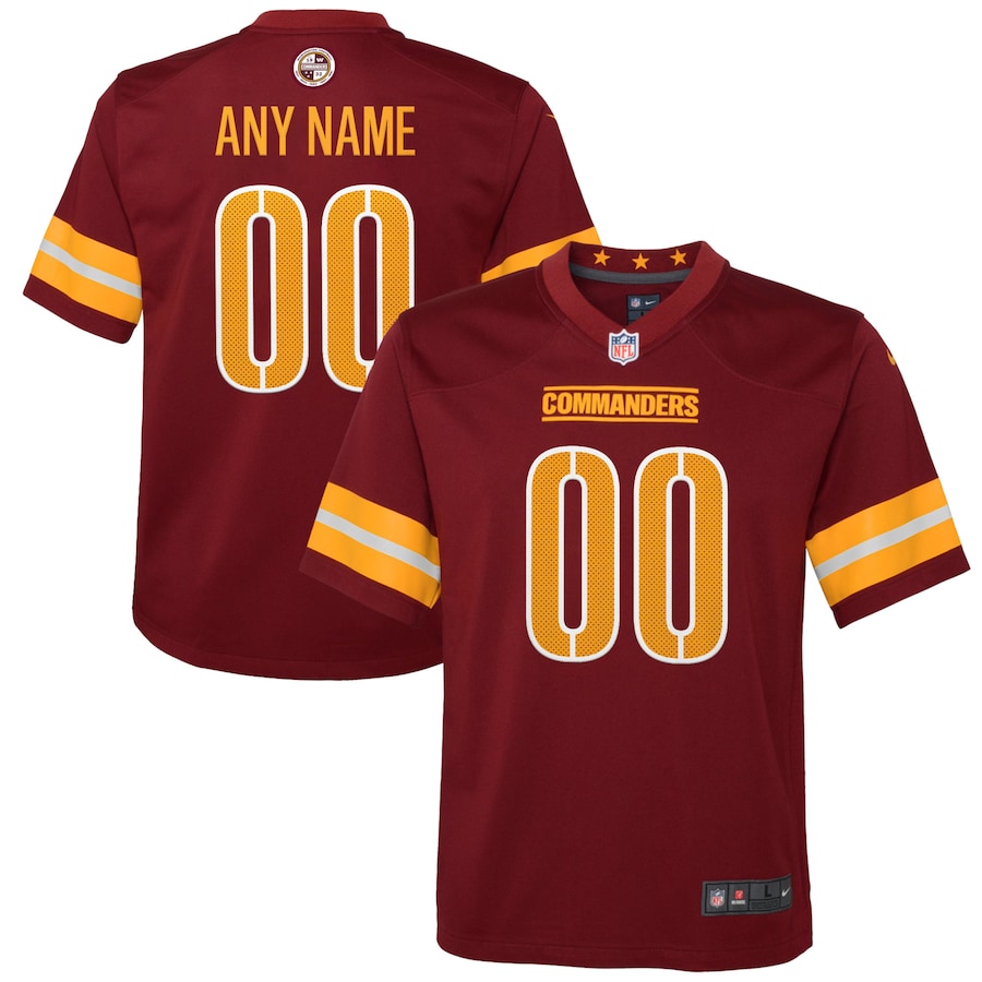 Youth - Washington Commanders Nike Game Team Colour Custom Jersey