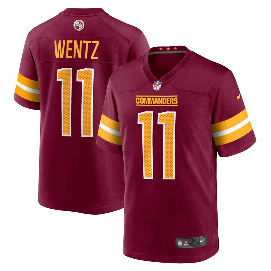 Men's - Washington Commanders Nike Home Game Burgandy - Carson Wentz Jersey