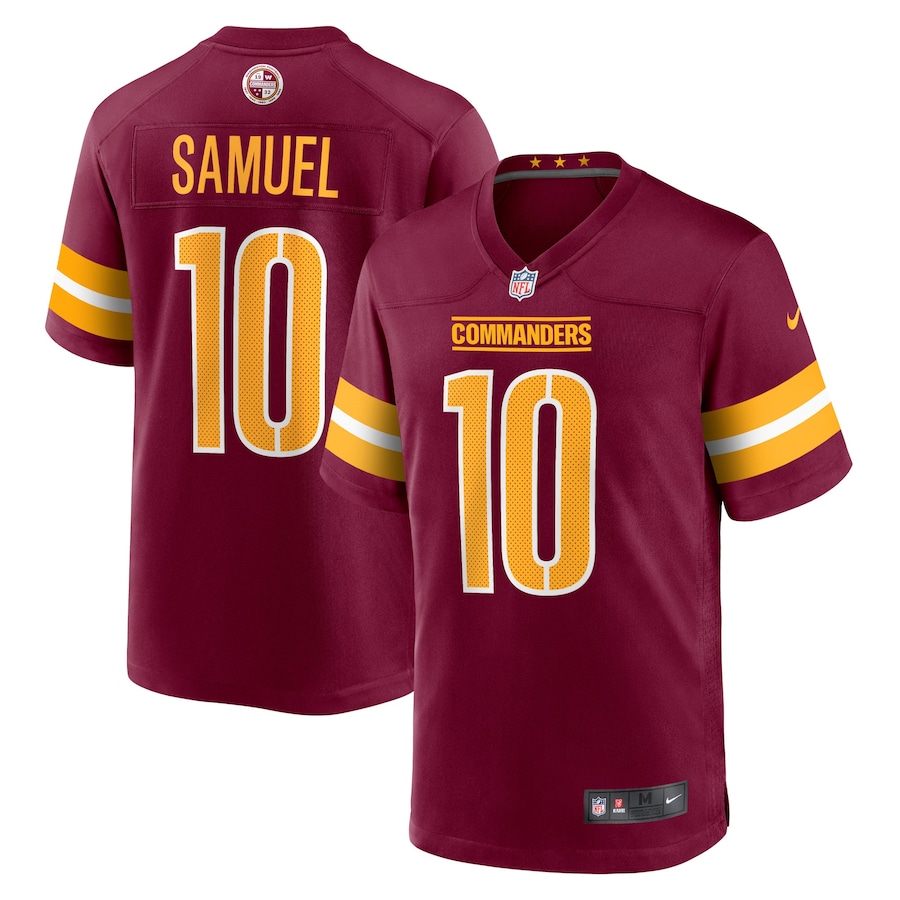 Men's - Washington Commanders Nike Home Game Burgundy - Curtis Samuel Jersey