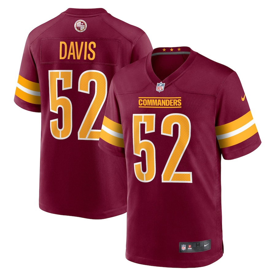 Men's - Washington Commanders Nike Home Game Burgundy - Jamin Davis Jersey