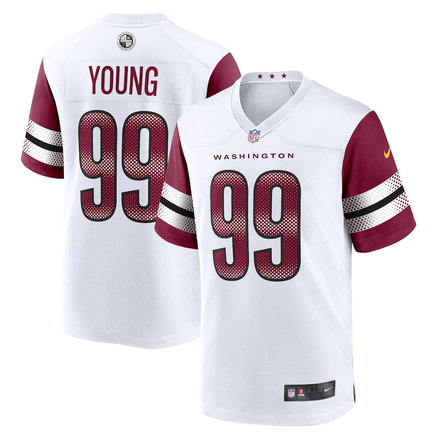 Men's - Washington Commanders Nike Road Game White - Chase Young Jersey Men's - Washington Commanders Nike Road Game White - Chase Young Jersey