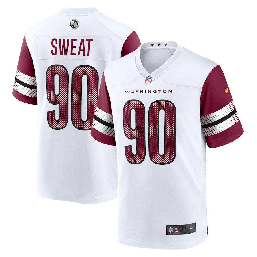 Men's - Washington Commanders Nike Road Game White - Montez Sweat Jersey Men's - Washington Commanders Nike Road Game White - Montez Sweat Jersey