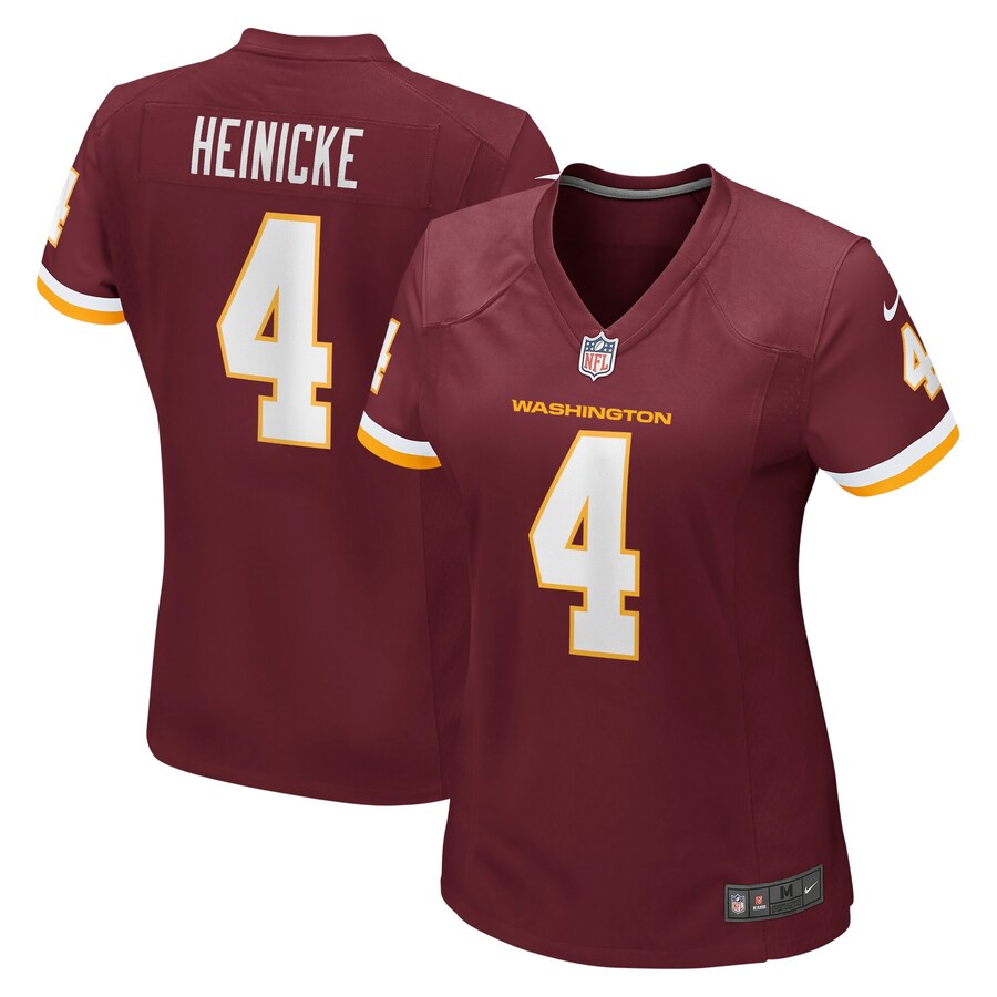 Women's - Washington Football Team Nike Home Game Burgandy - Taylor Heinicke Jersey