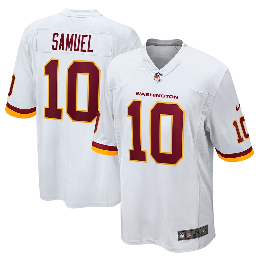 Men's - Washington Football Team Nike Road Game White - Curtis Samuel Jersey