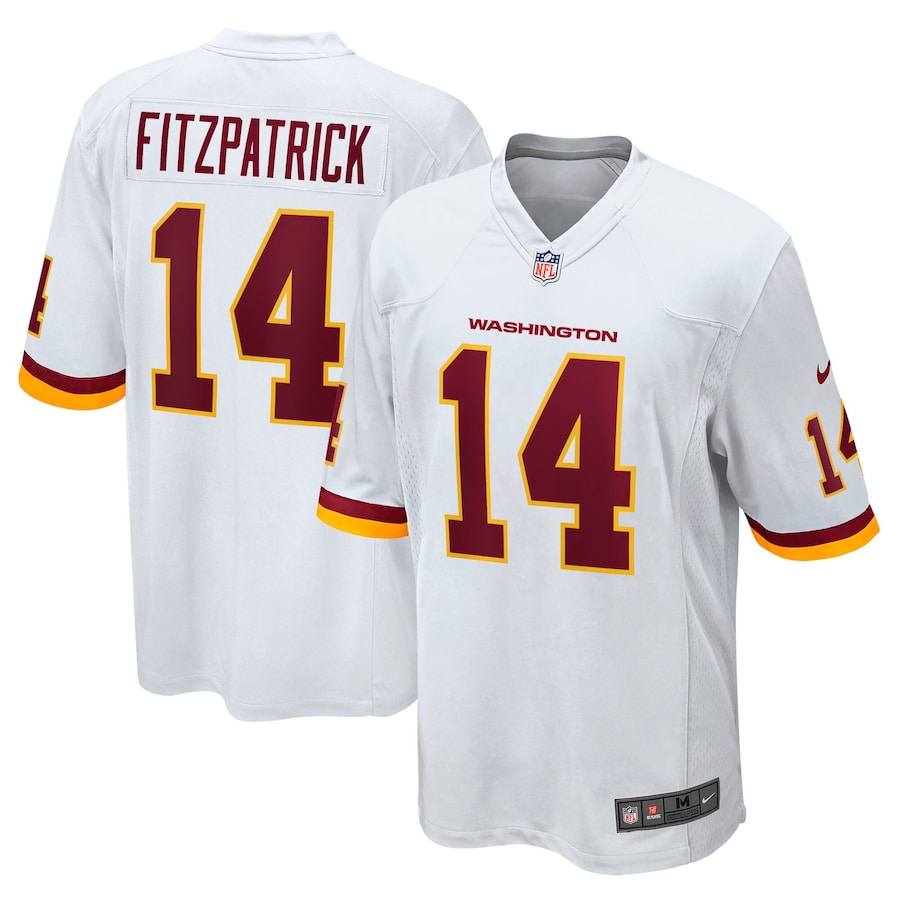 Men's - Washington Football Team Nike Road Game White - Ryan Fitzpatrick Jersey