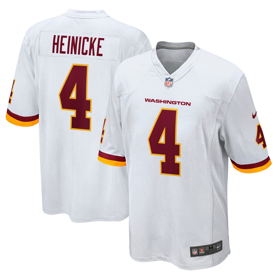 Men's - Washington Football Team Nike Road Game White - Taylor Heinicke Jersey
