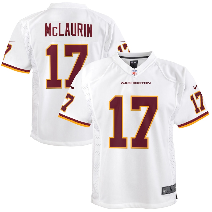 Youth - Washington Football Team Nike Road Game White - Terry McLaurin Jersey