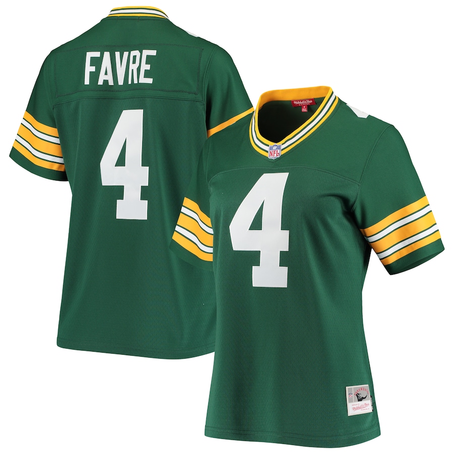 Women's - Mitchell & Ness Brett Favre Green Green Bay Packers 1996 Legacy Replica Jersey Women's - Mitchell & Ness Brett Favre Green Green Bay Packers 1996 Legacy Replica Jersey