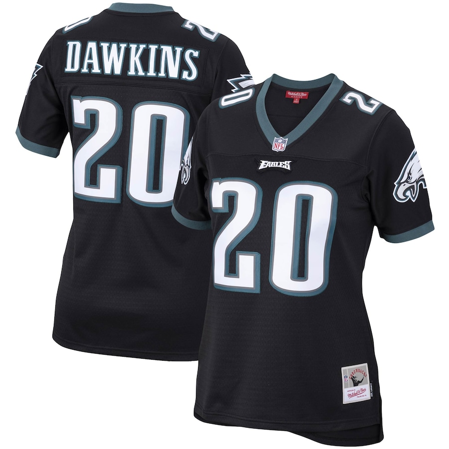 Women's - Mitchell & Ness Brian Dawkins Black Philadelphia Eagles Legacy Replica Team Jersey Women's - Mitchell & Ness Brian Dawkins Black Philadelphia Eagles Legacy Replica Team Jersey