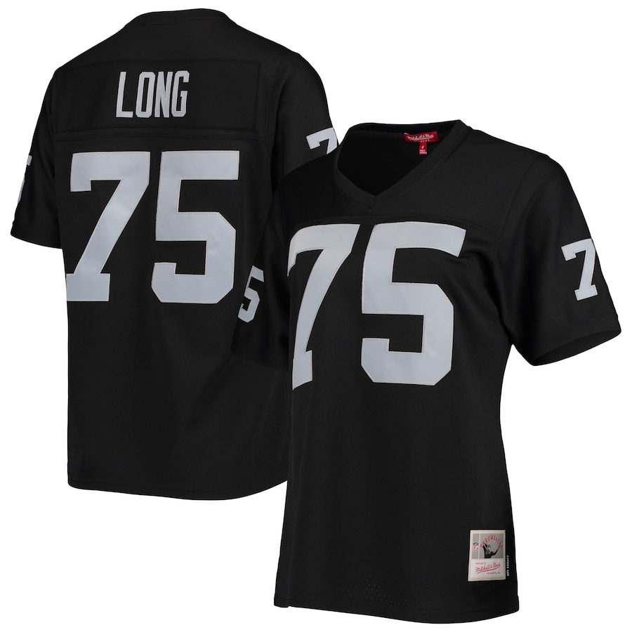 Women's - Mitchell & Ness Howie Long Black Las Vegas Raiders Legacy Replica Player Jersey