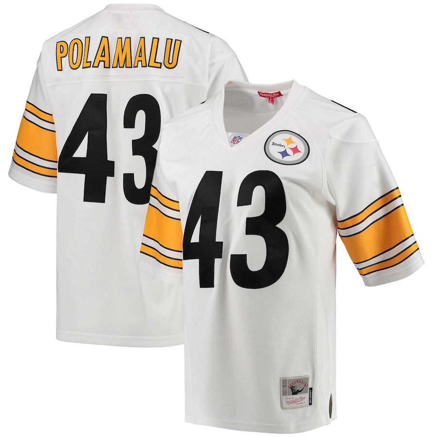 Women's - Mitchell & Ness Troy Polamalu White Pittsburgh Steelers 2005 Legacy Replica Team Jersey Women's - Mitchell & Ness Troy Polamalu White Pittsburgh Steelers 2005 Legacy Replica Team Jersey