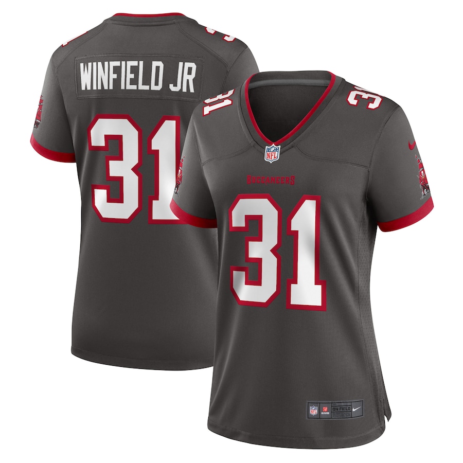 Women's - Nike Antoine Winfield Jr. Pewter Tampa Bay Buccaneers Game Jersey