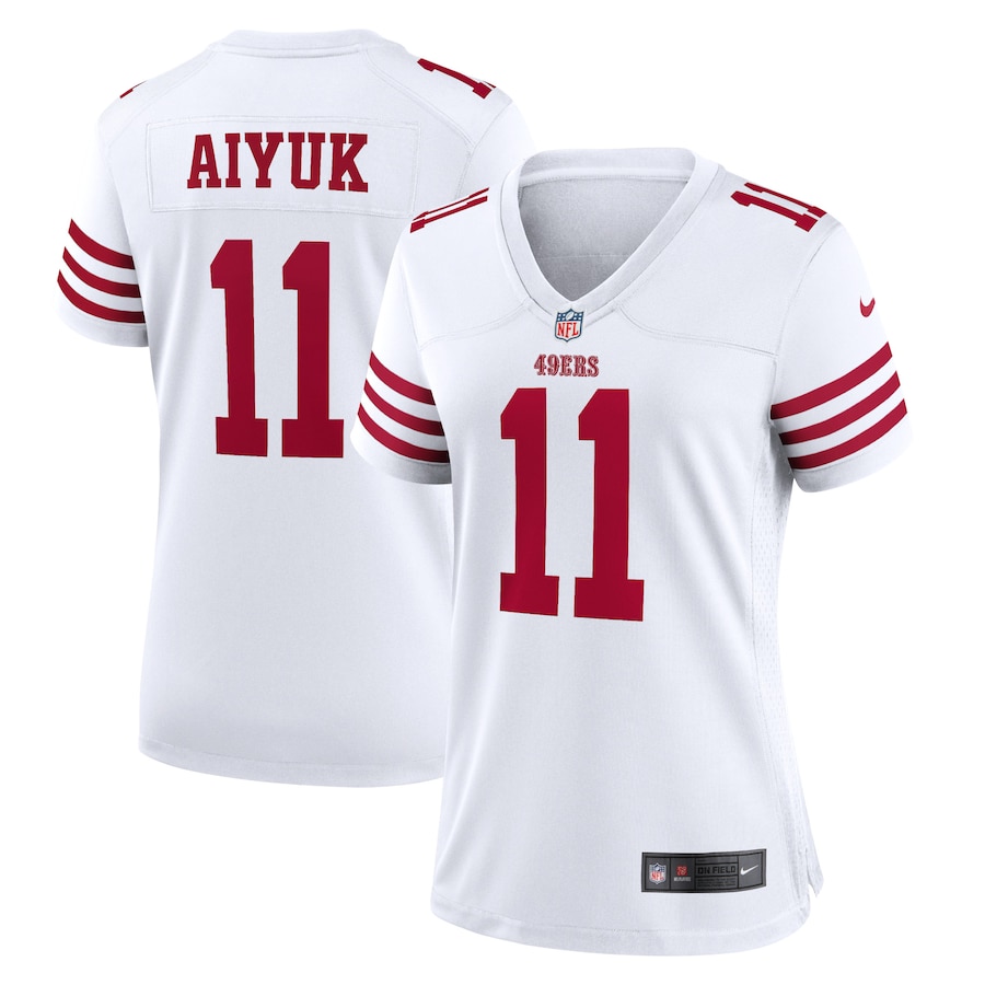 Women's - Nike Brandon Aiyuk White San Francisco 49ers Player Game Jersey Women's - Nike Brandon Aiyuk White San Francisco 49ers Player Game Jersey