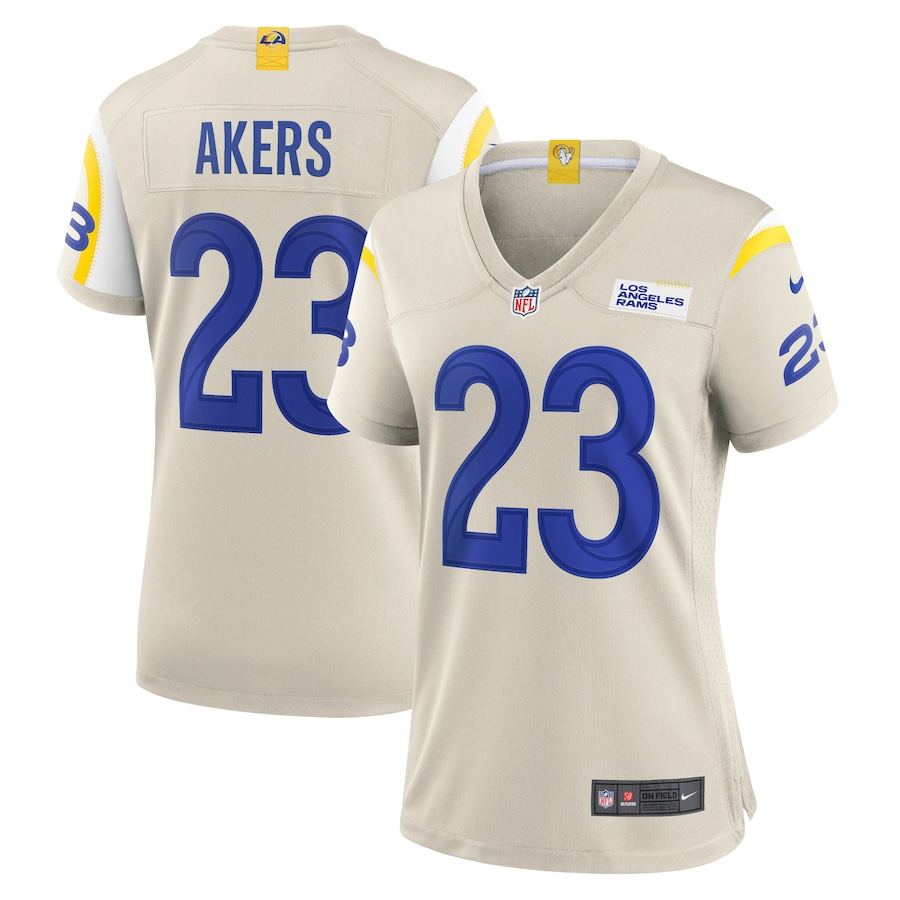 Women's - Nike Cam Akers Bone Los Angeles Rams Game Jersey Women's - Nike Cam Akers Bone Los Angeles Rams Game Jersey
