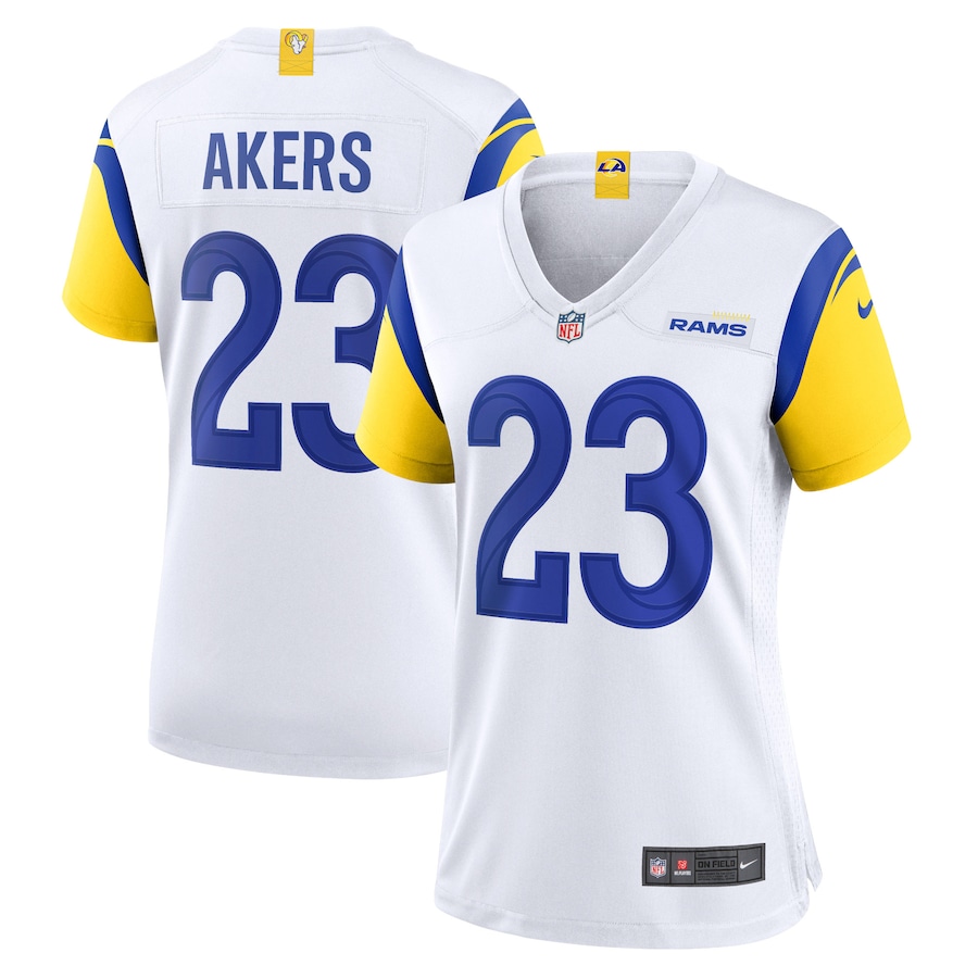 Women's - Nike Cam Akers White Los Angeles Rams Game Jersey Women's - Nike Cam Akers White Los Angeles Rams Game Jersey