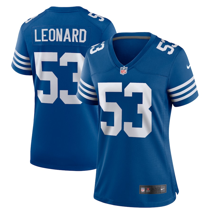 Women's - Nike Darius Leonard Royal Indianapolis Colts Alternate Game Jersey