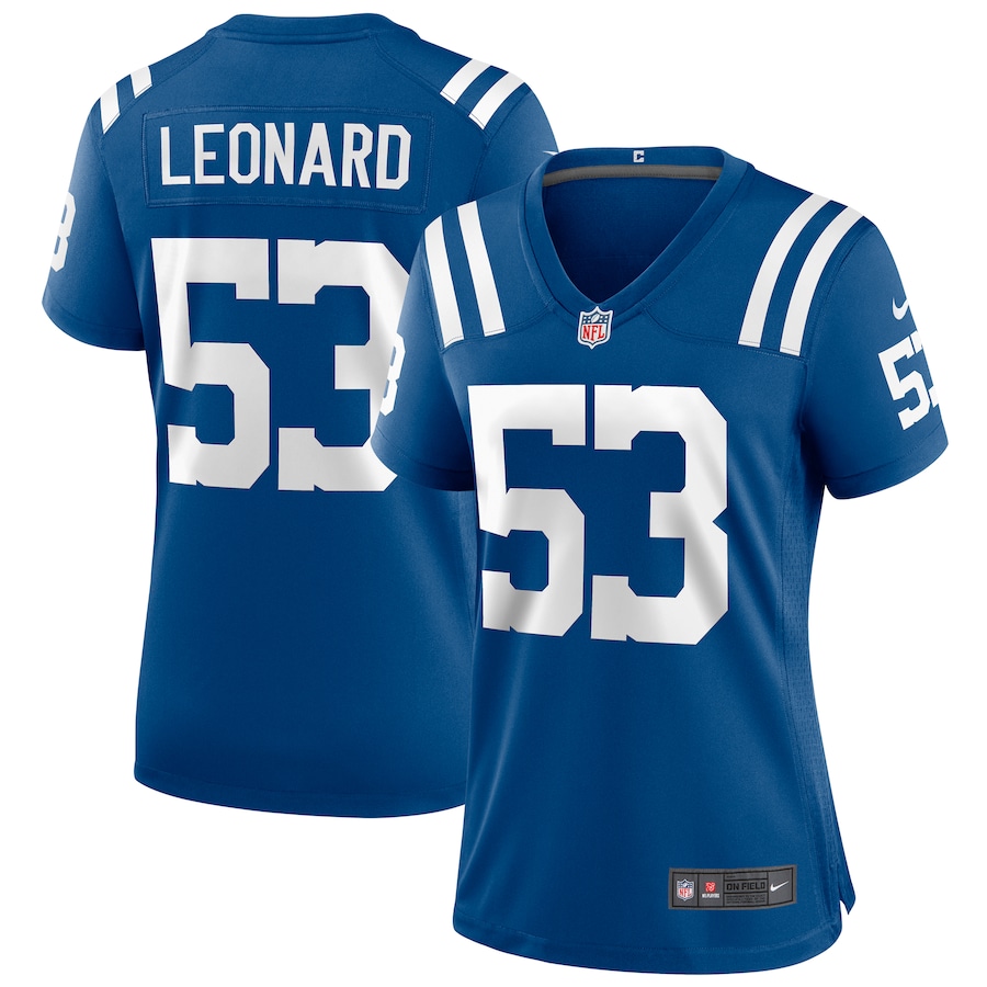 Women's - Nike Darius Leonard Royal Indianapolis Colts Player Game Jersey