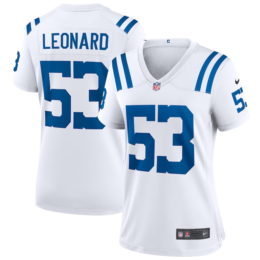 Women's - Nike Darius Leonard White Indianapolis Colts Game Player Jersey