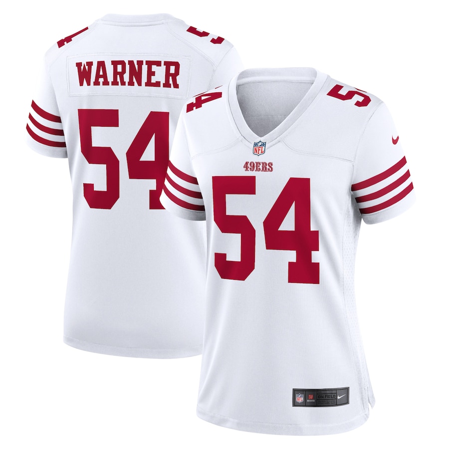 Women's - Nike Fred Warner White San Francisco 49ers Player Game Jersey