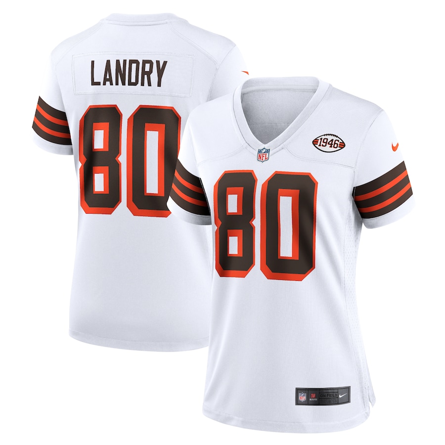 Women's - Nike Jarvis Landry White Cleveland Browns 1946 Collection Alternate Game Jersey Women's - Nike Jarvis Landry White Cleveland Browns 1946 Collection Alternate Game Jersey