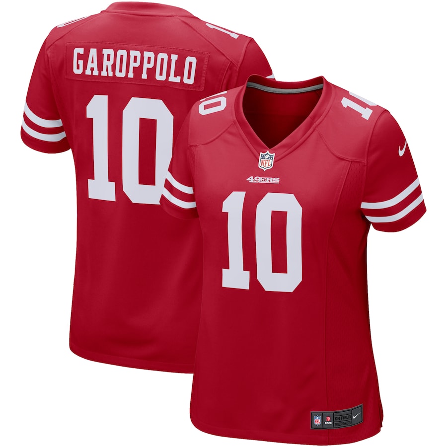 Women's - Nike Jimmy Garoppolo Scarlet San Francisco 49ers Game Player Jersey Women's - Nike Jimmy Garoppolo Scarlet San Francisco 49ers Game Player Jersey