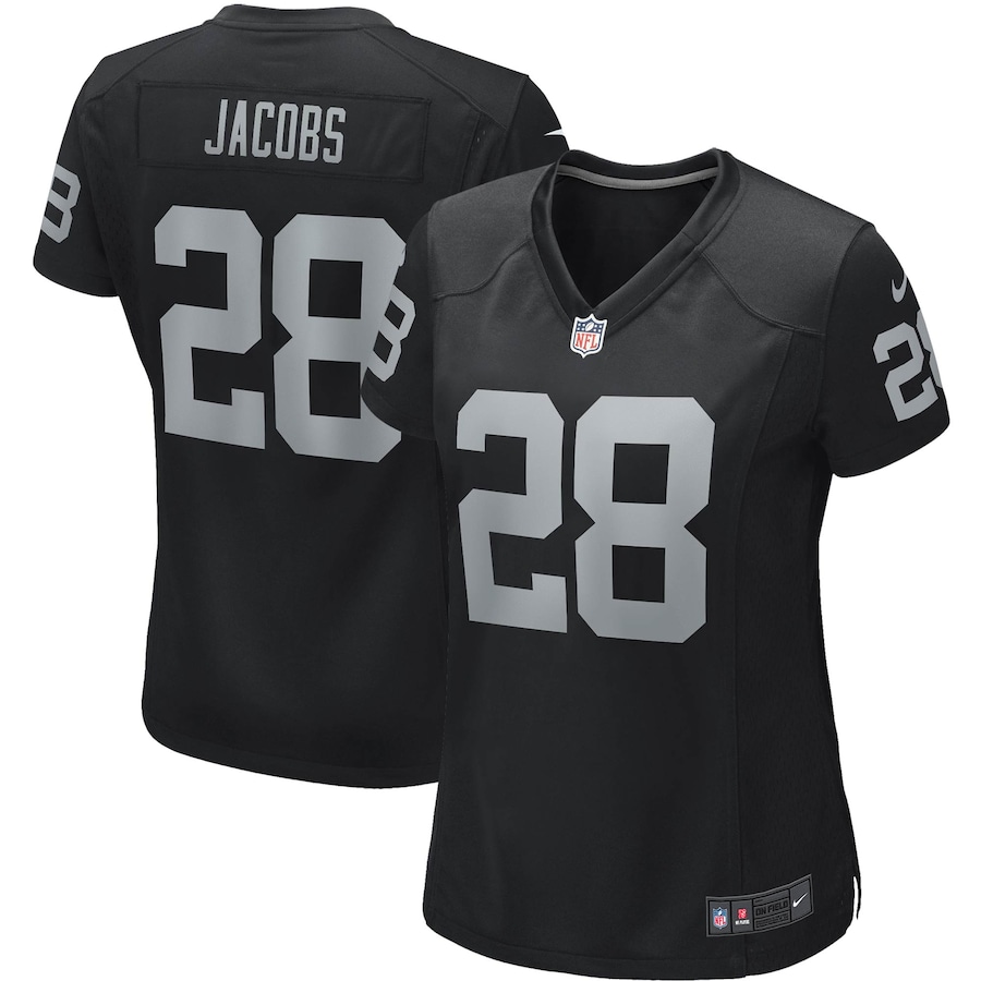 Women's - Nike Josh Jacobs Black Las Vegas Raiders Game Player Jersey