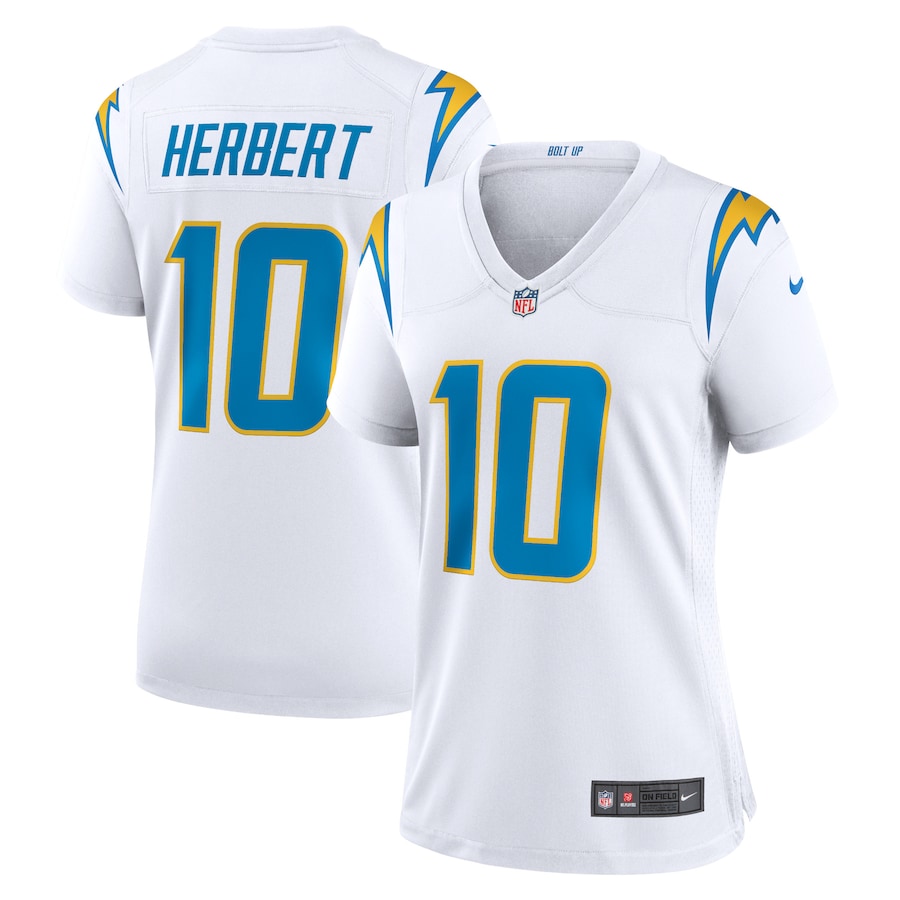 Women's - Nike Justin Herbert White Los Angeles Chargers Game Jersey