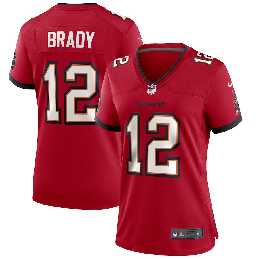 Women's - Nike Tom Brady Red Tampa Bay Buccaneers Game Jersey