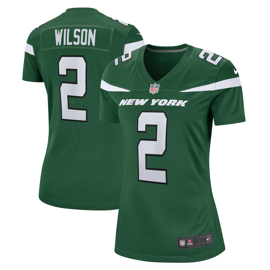 Women's - Nike Zach Wilson Gotham Green New York Jets 2021 NFL Draft First Round Pick Game Jersey Women's - Nike Zach Wilson Gotham Green New York Jets 2021 NFL Draft First Round Pick Game Jersey