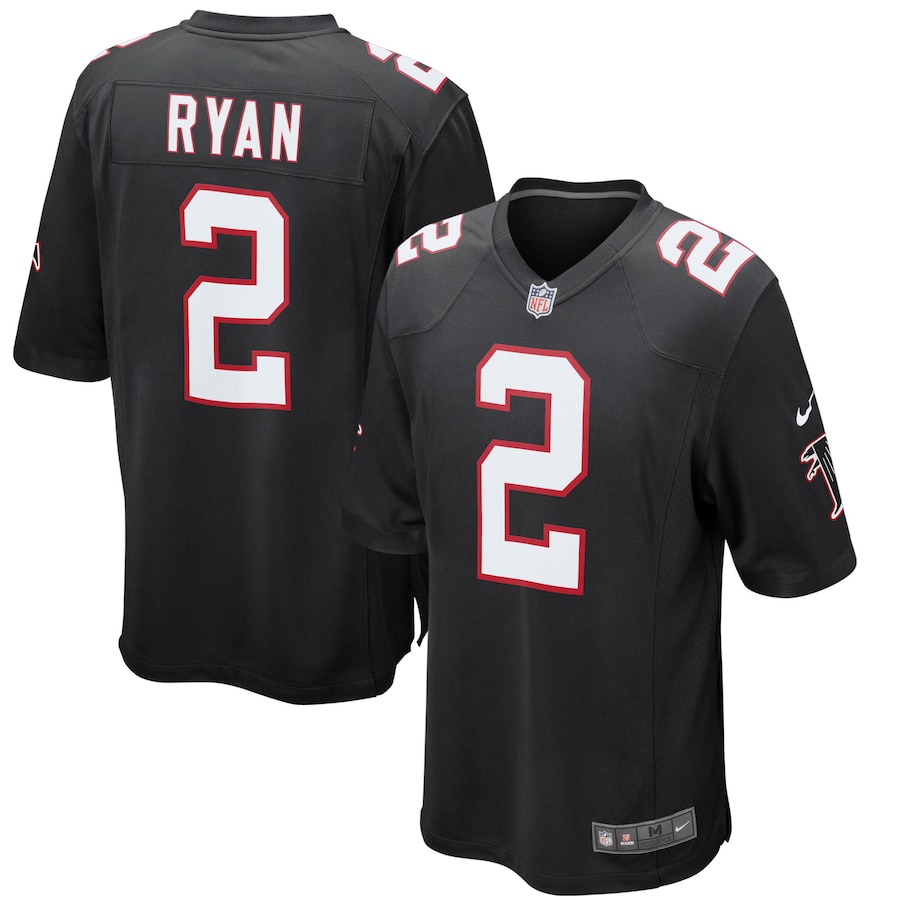 Youth - Atlanta Falcons Matt Ryan Nike Black Alternate Game Jersey Youth - Atlanta Falcons Matt Ryan Nike Black Alternate Game Jersey