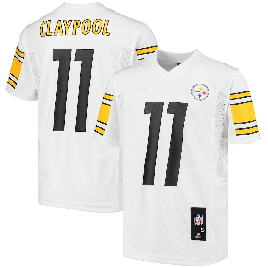 Youth - Chase Claypool White Pittsburgh Steelers Replica Player Jersey Youth - Chase Claypool White Pittsburgh Steelers Replica Player Jersey