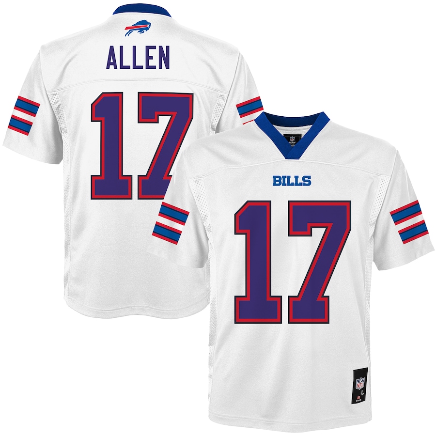 Youth - Josh Allen White Buffalo Bills Replica Player Jersey