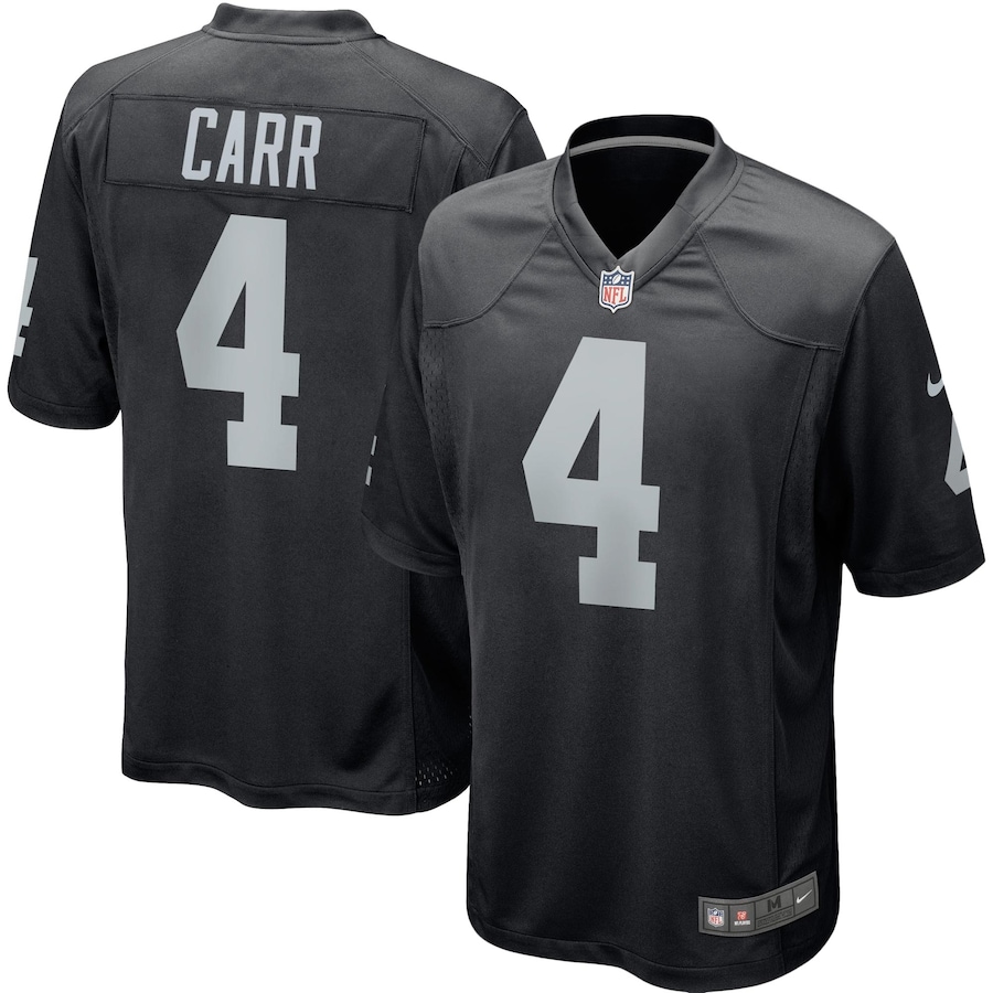 Youth - Las Vegas Raiders Derek Carr Nike Black Team Color Game Jersey Youth - Las Vegas Raiders Derek Carr Nike Black Team Color Game Jersey