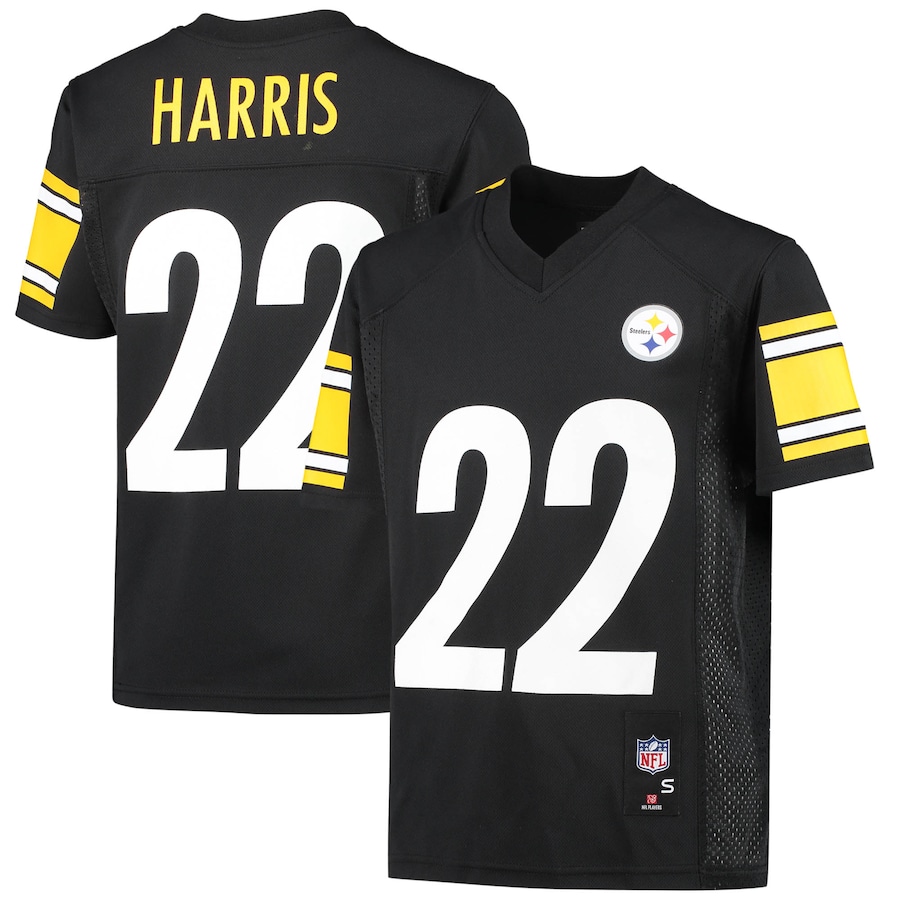 Youth - Najee Harris Black Pittsburgh Steelers Replica Player Jersey Youth - Najee Harris Black Pittsburgh Steelers Replica Player Jersey