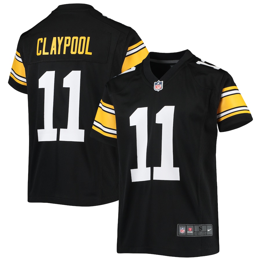 Youth - Nike Chase Claypool Black Pittsburgh Steelers Alternate Game Jersey Youth - Nike Chase Claypool Black Pittsburgh Steelers Alternate Game Jersey