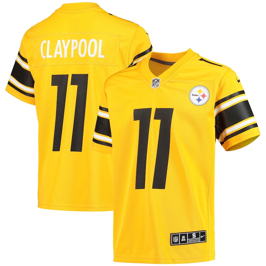 Youth - Nike Chase Claypool Gold Pittsburgh Steelers Inverted Team Game Jersey Youth - Nike Chase Claypool Gold Pittsburgh Steelers Inverted Team Game Jersey