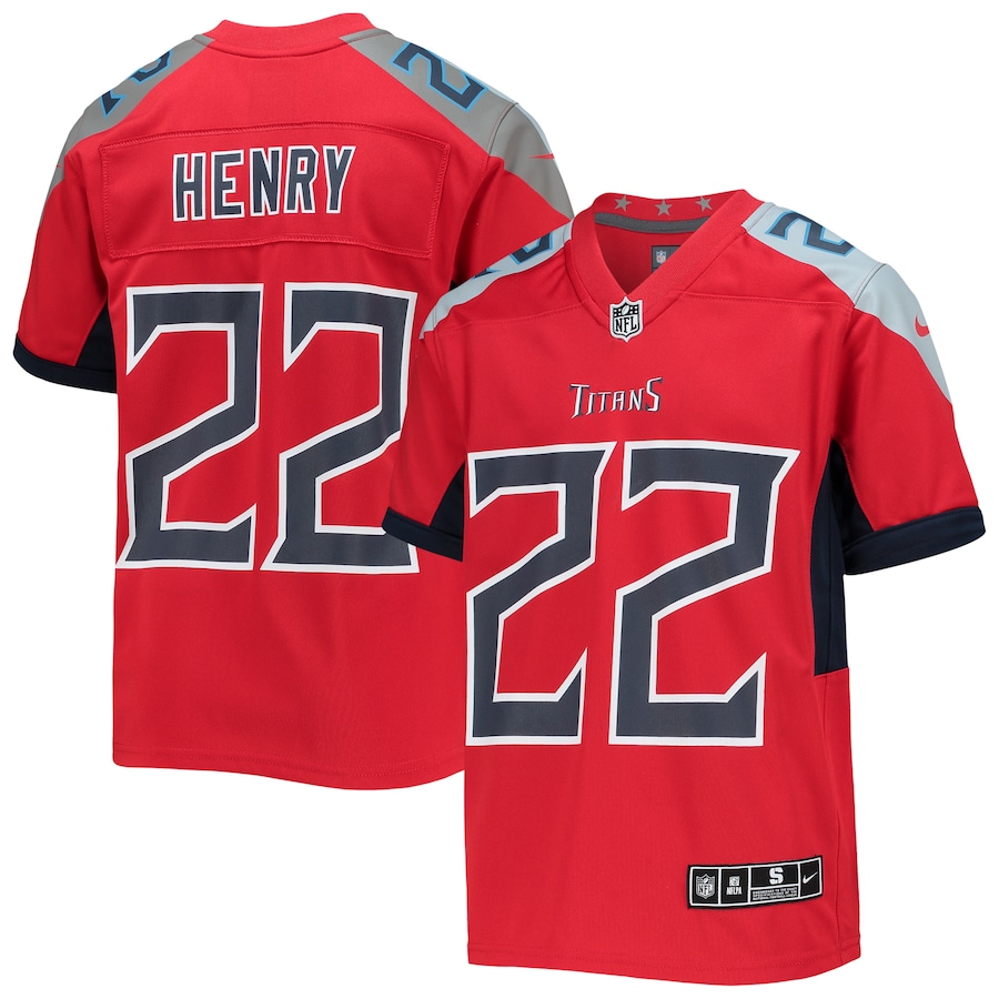 Youth - Nike Derrick Henry Red Tennessee Titans Inverted Team Game Jersey Youth - Nike Derrick Henry Red Tennessee Titans Inverted Team Game Jersey